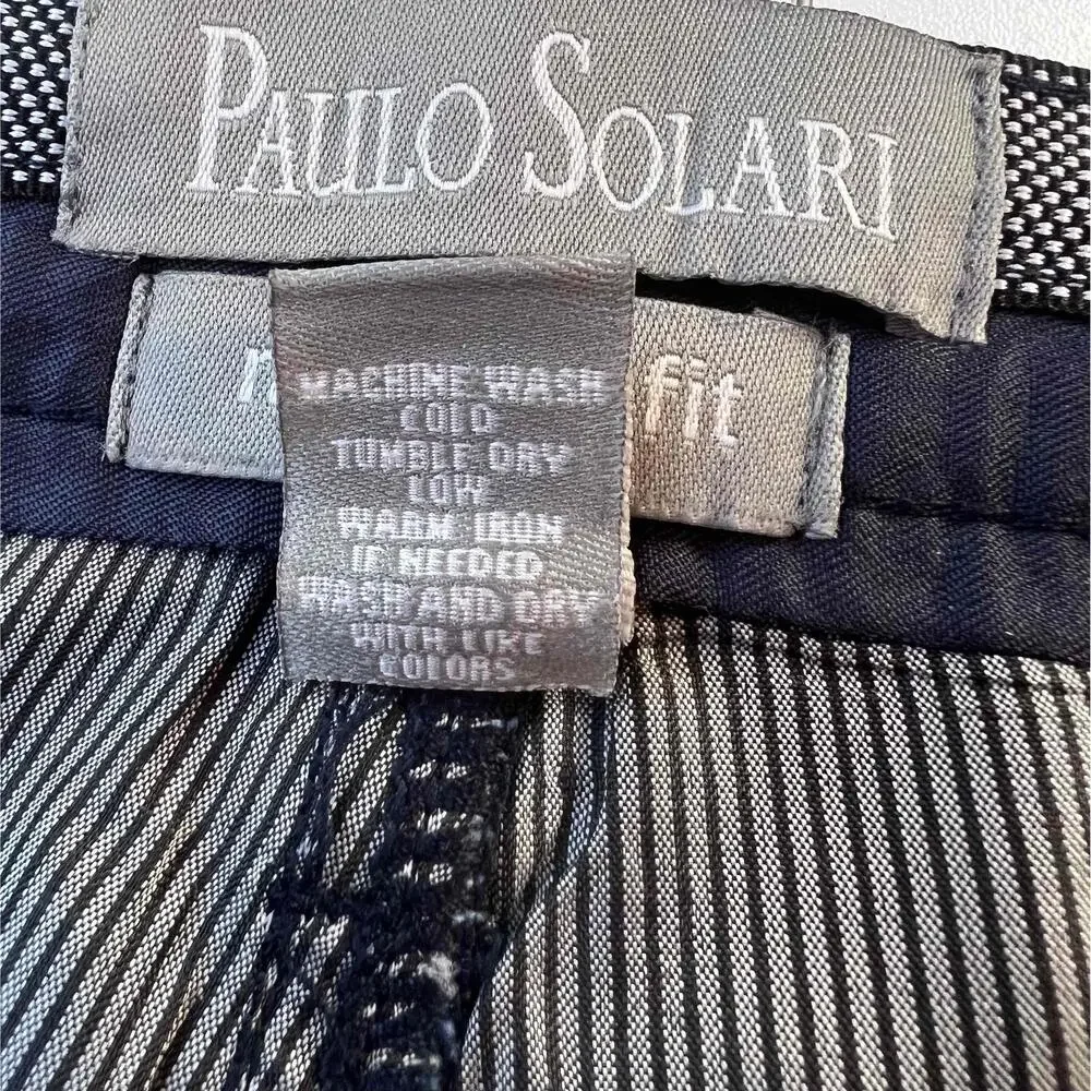 Paulo Solari Modern Fit Dark Wash‎ 46W 30L Straight leg Men's Jeans Pants